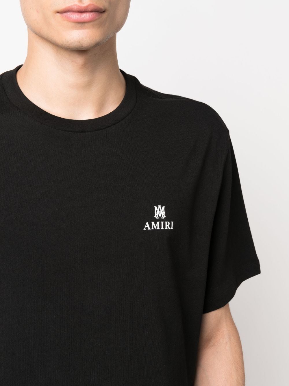 AmiriLogo-Print Cotton T-Shirt at Fashion Clinic