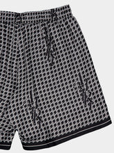 Amiri Staggard Houndstooth Silk Shorts