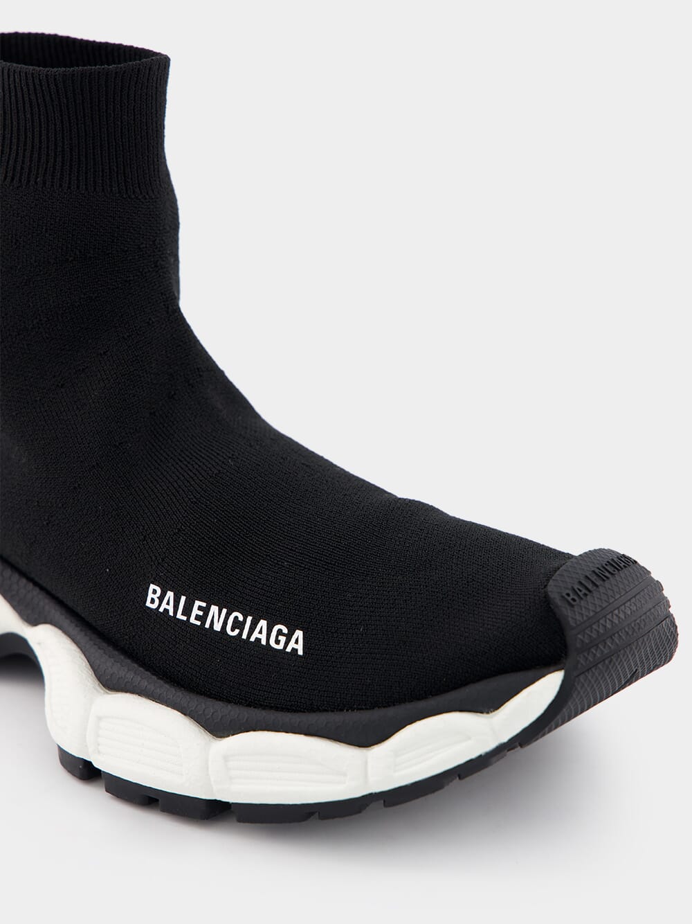 Balenciaga3xl Sock Recycled Knit Black Sneakers at Fashion Clinic