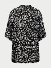 Balenciaga All-Over Logo Printed Buttoned Shirt