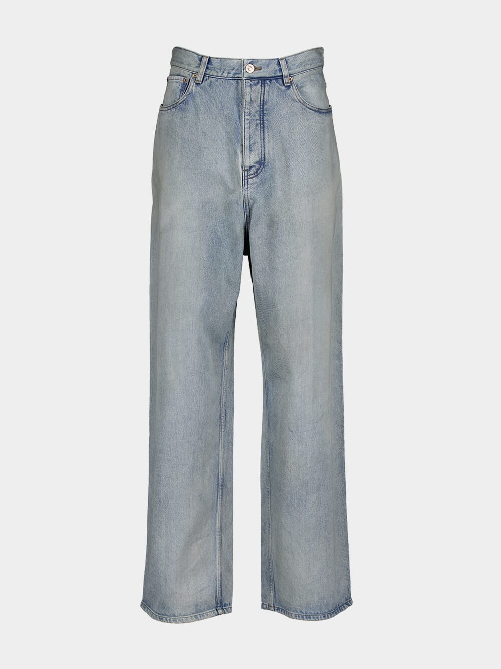 BalenciagaBaggy Light Blue Japanese Twill Trousers at Fashion Clinic