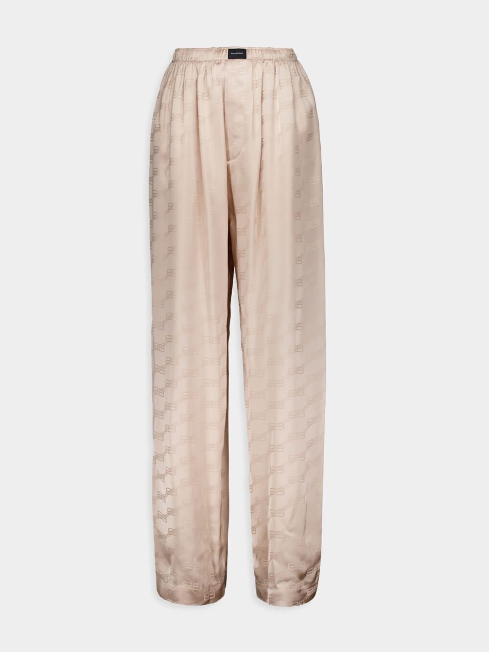 BalenciagaBB Monogram Jacquard Satin Pants at Fashion Clinic