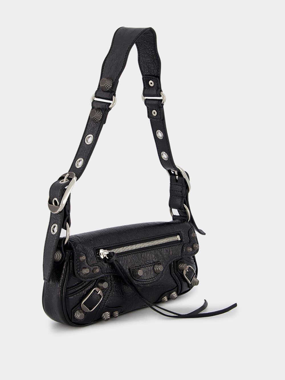 BalenciagaBlack Le Cagole XS Sling Bag at Fashion Clinic