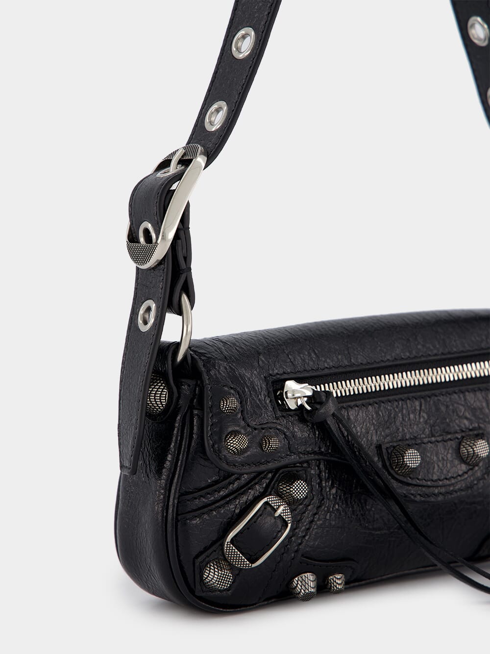 BalenciagaBlack Le Cagole XS Sling Bag at Fashion Clinic