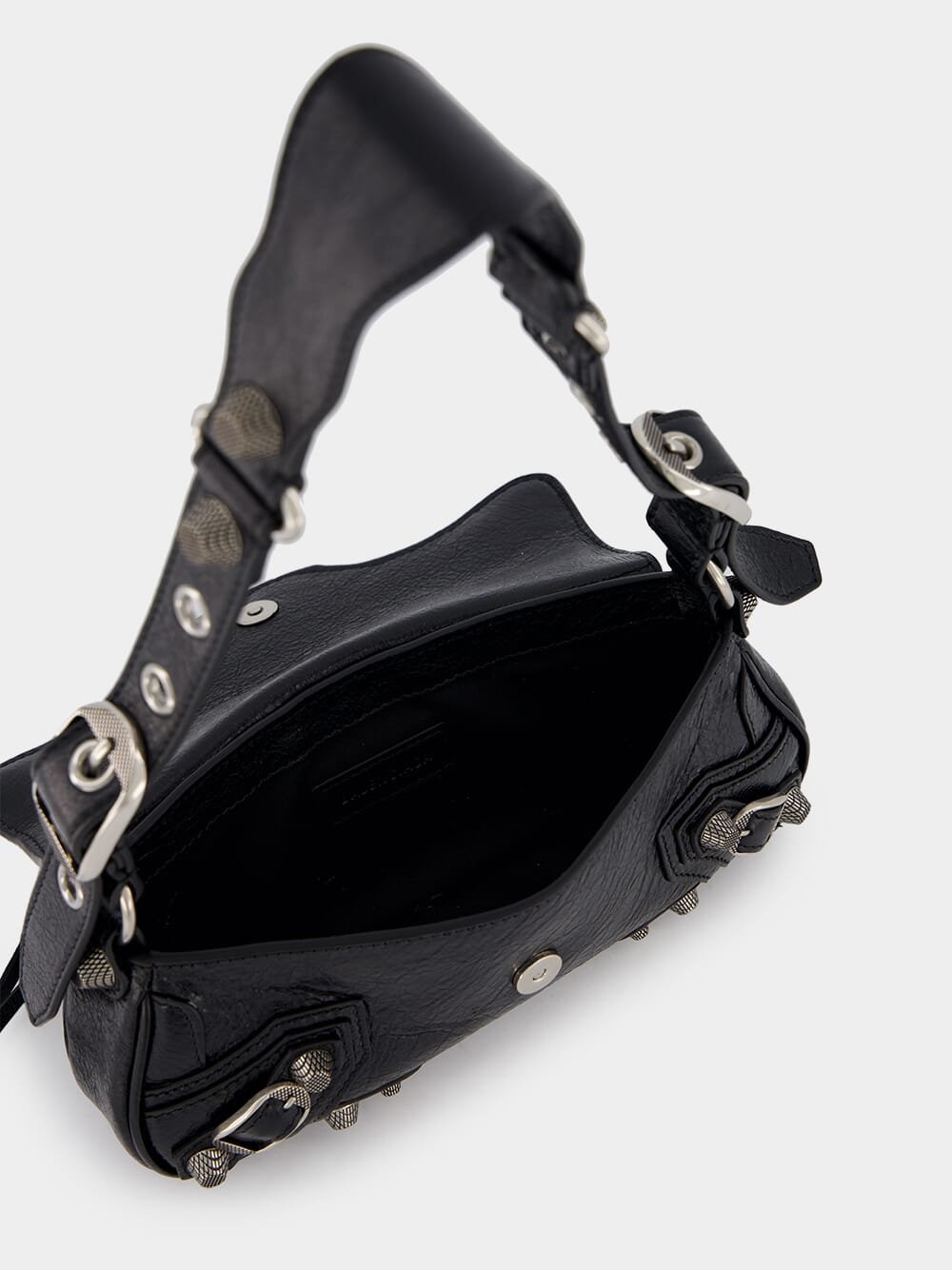 BalenciagaBlack Le Cagole XS Sling Bag at Fashion Clinic