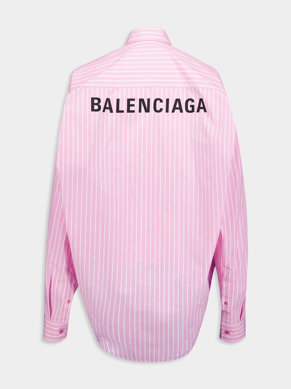 BalenciagaCotton Poplin Striped Oversize Shirt at Fashion Clinic