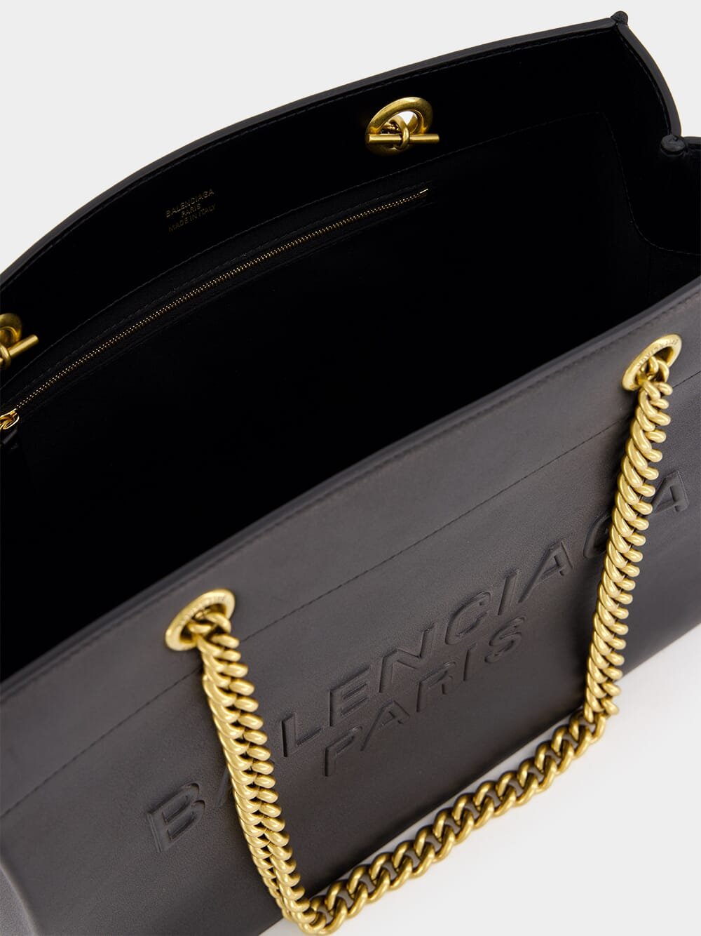 BalenciagaDuty Free Embossed Leather Tote Bag at Fashion Clinic