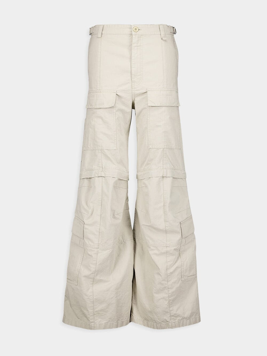 Balenciaga Flared Cotton Cargo Pants | Fashion Clinic