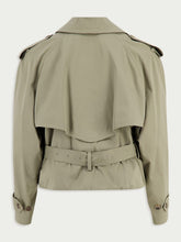 Balenciaga Folded Oversized Belted Cotton-Twill Trench Coat