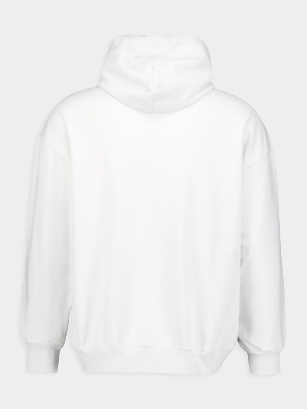 BalenciagaGraphic White Zip-Up Hoodie at Fashion Clinic