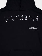 Balenciaga Hand-Drawn Logo Hoodie in Black