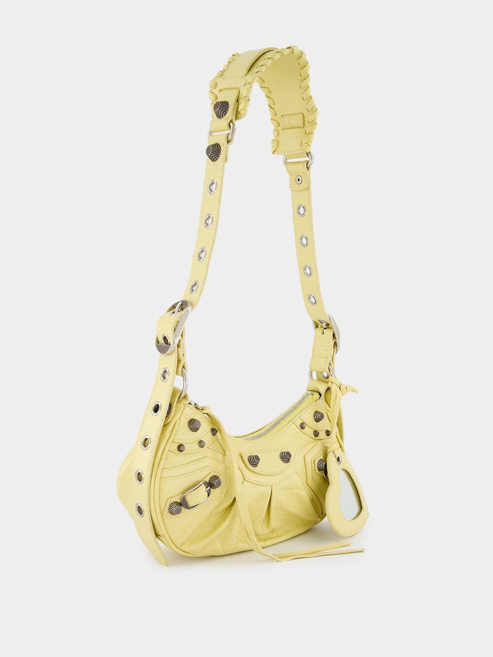 BalenciagaLe Cagole XS Yellow shoulder bag at Fashion Clinic