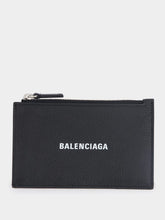 Balenciaga Black Leather Logo Card Holder