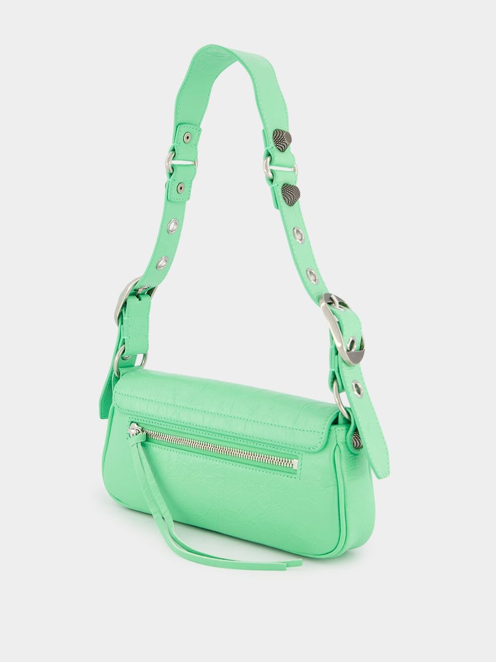 BalenciagaLight Green Le Cagole Xs Sling Bag at Fashion Clinic