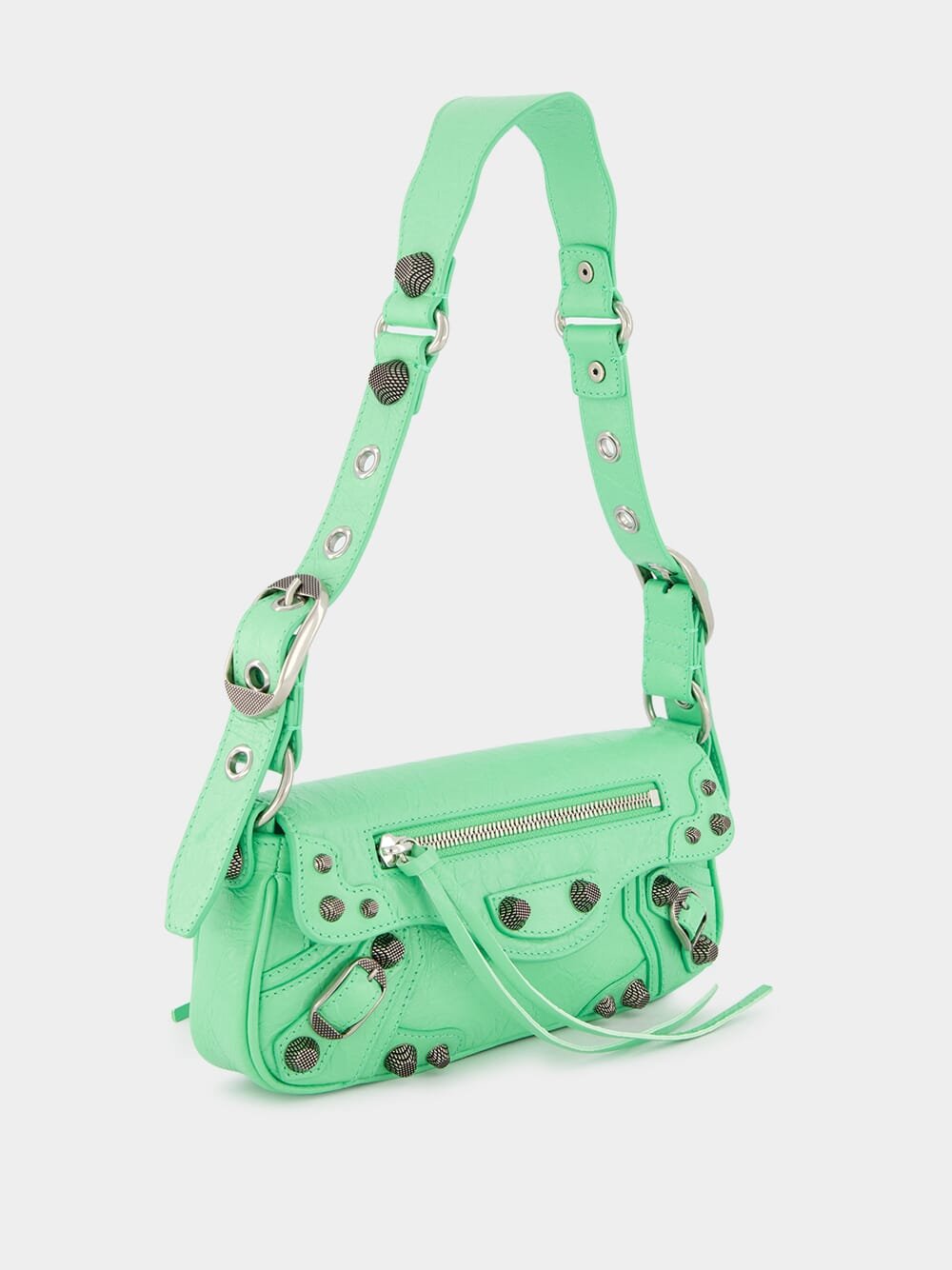 BalenciagaLight Green Le Cagole Xs Sling Bag at Fashion Clinic