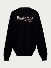 Balenciaga Logo-Embroidered Crewneck Sweater