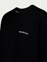 Balenciaga Logo-Embroidered Crewneck Sweater