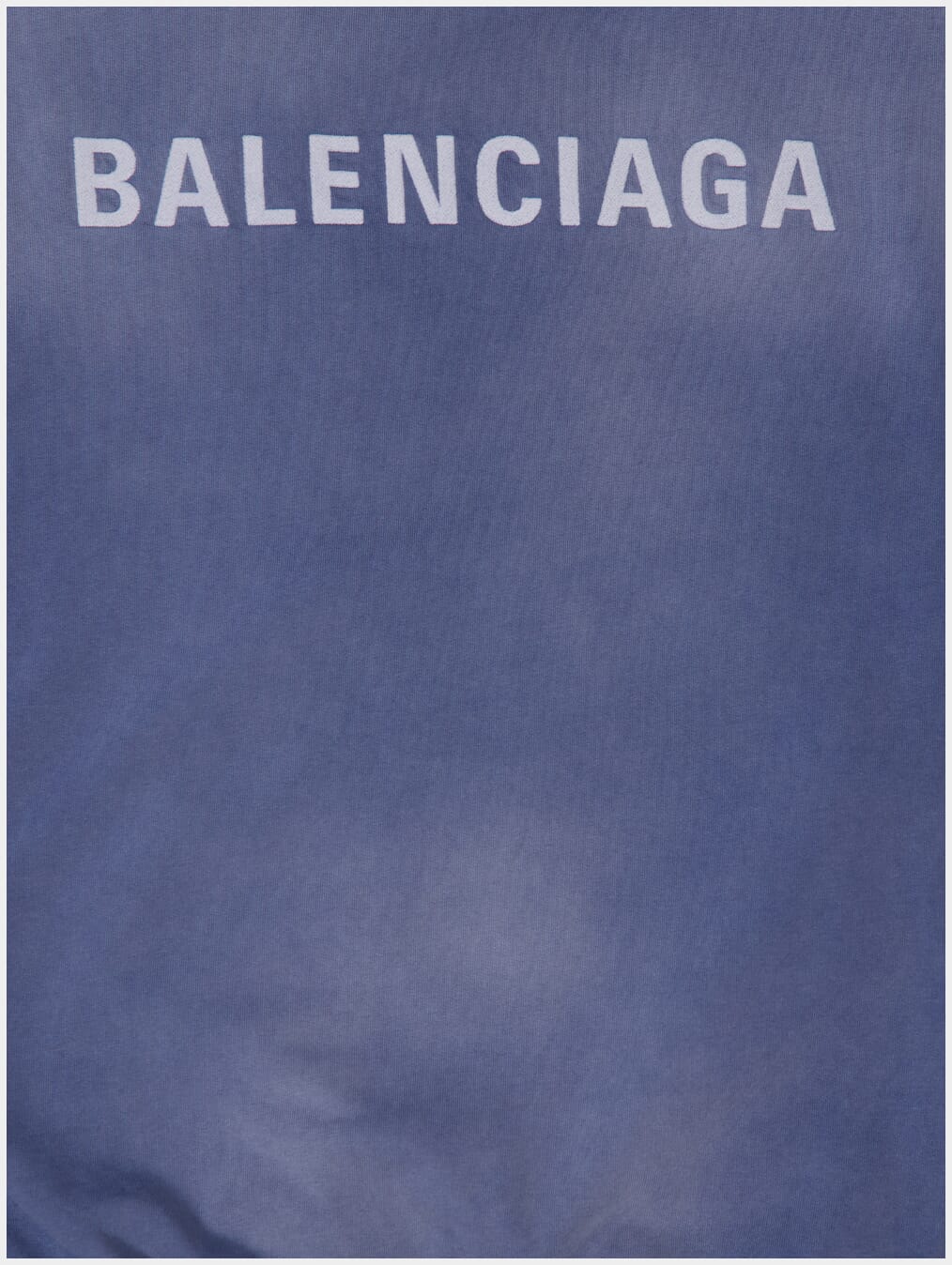 BalenciagaLogo-Embroidered Faded Effect Hoodie at Fashion Clinic