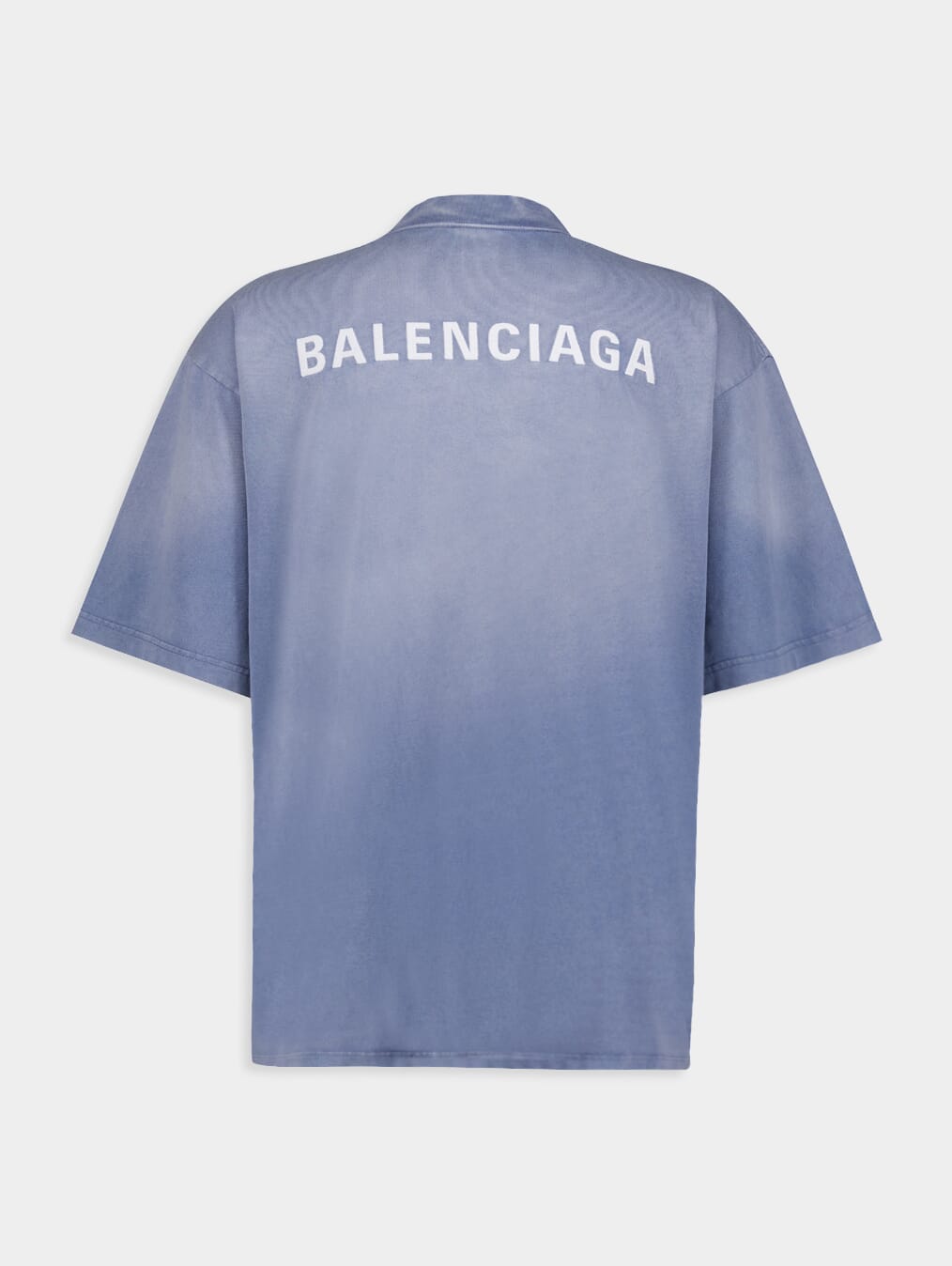 BalenciagaLogo-Print Faded Effect T-Shirt at Fashion Clinic