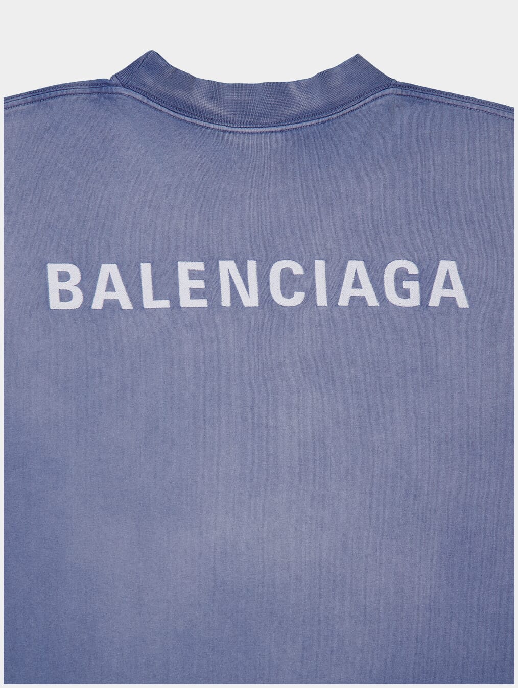 BalenciagaLogo-Print Faded Effect T-Shirt at Fashion Clinic