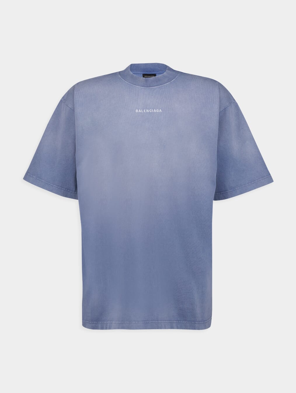 BalenciagaLogo-Print Faded Effect T-Shirt at Fashion Clinic