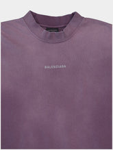 Balenciaga Logo-Print Faded Effect T-Shirt