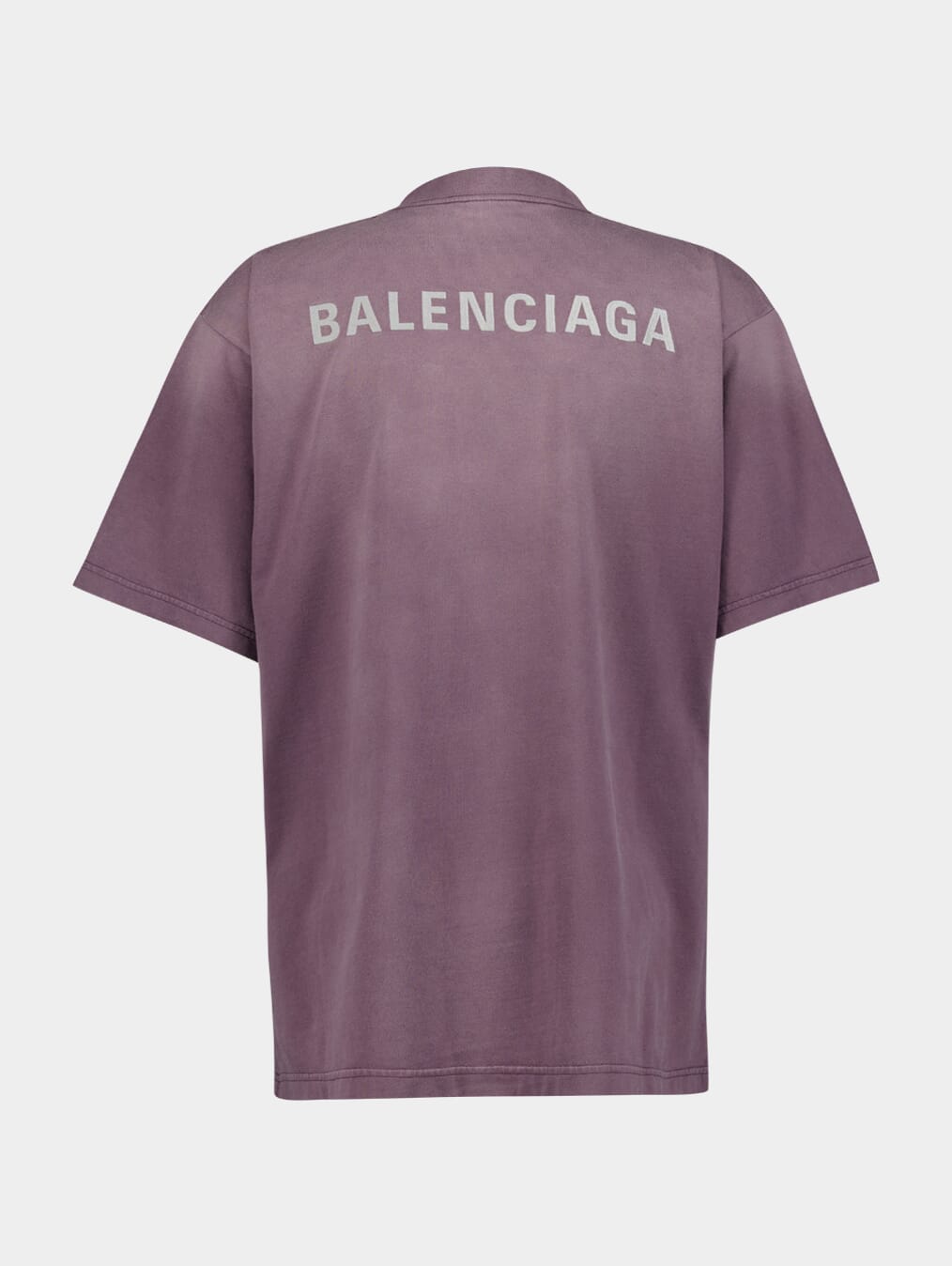 BalenciagaLogo-Print Faded Effect T-Shirt at Fashion Clinic