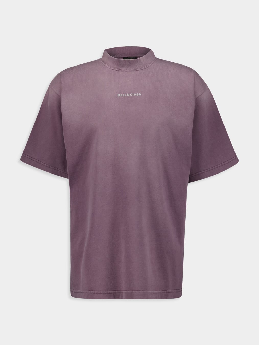 BalenciagaLogo-Print Faded Effect T-Shirt at Fashion Clinic