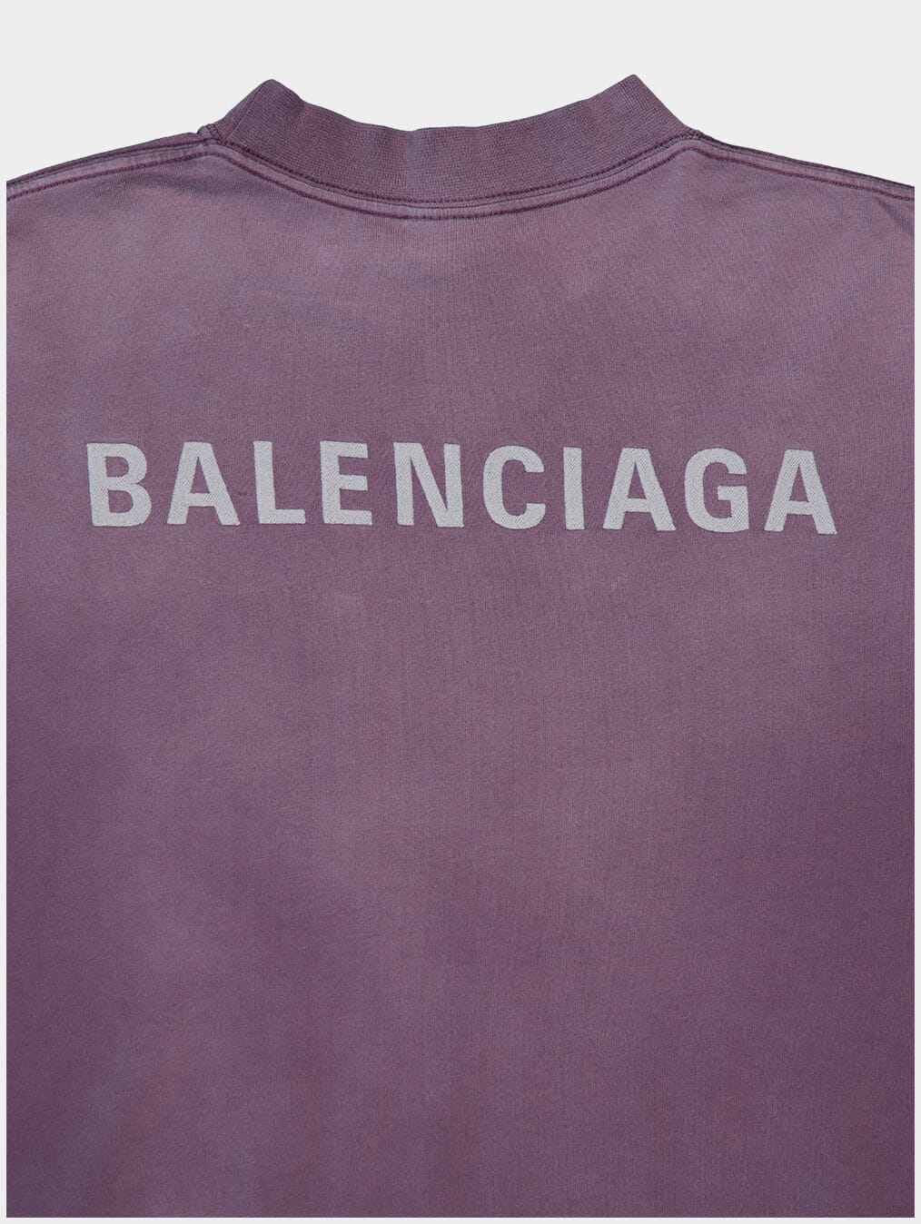 BalenciagaLogo-Print Faded Effect T-Shirt at Fashion Clinic