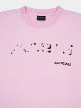 Balenciaga Oversize Logo-Print T-shirt in Pink