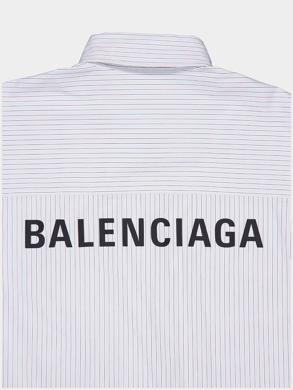 BalenciagaOversized Stripe Poplin Shirt at Fashion Clinic