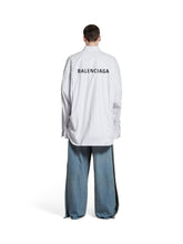 Balenciaga Oversized Stripe Poplin Shirt