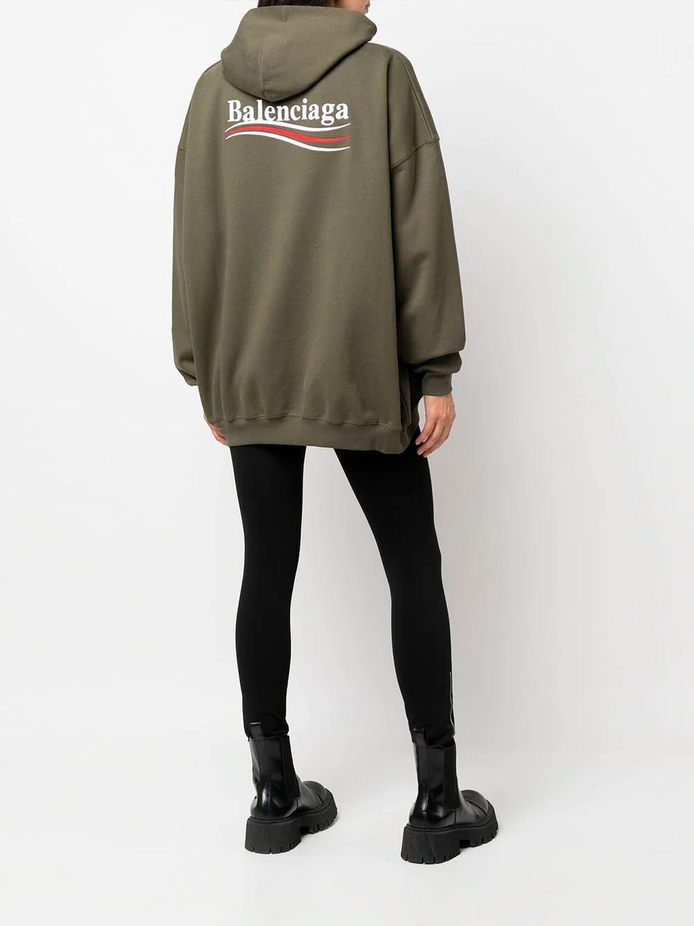 BalenciagaPolitical Campaign large fit hoodie at Fashion Clinic