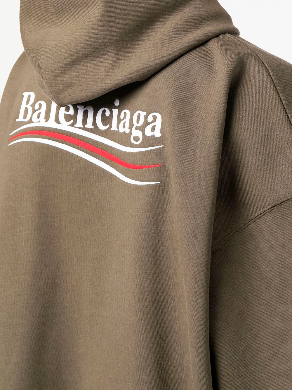 BalenciagaPolitical Campaign large fit hoodie at Fashion Clinic