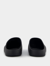 Balenciaga Rubber Logo-Print Mule Slide