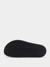 Balenciaga Rubber Logo-Print Mule Slide