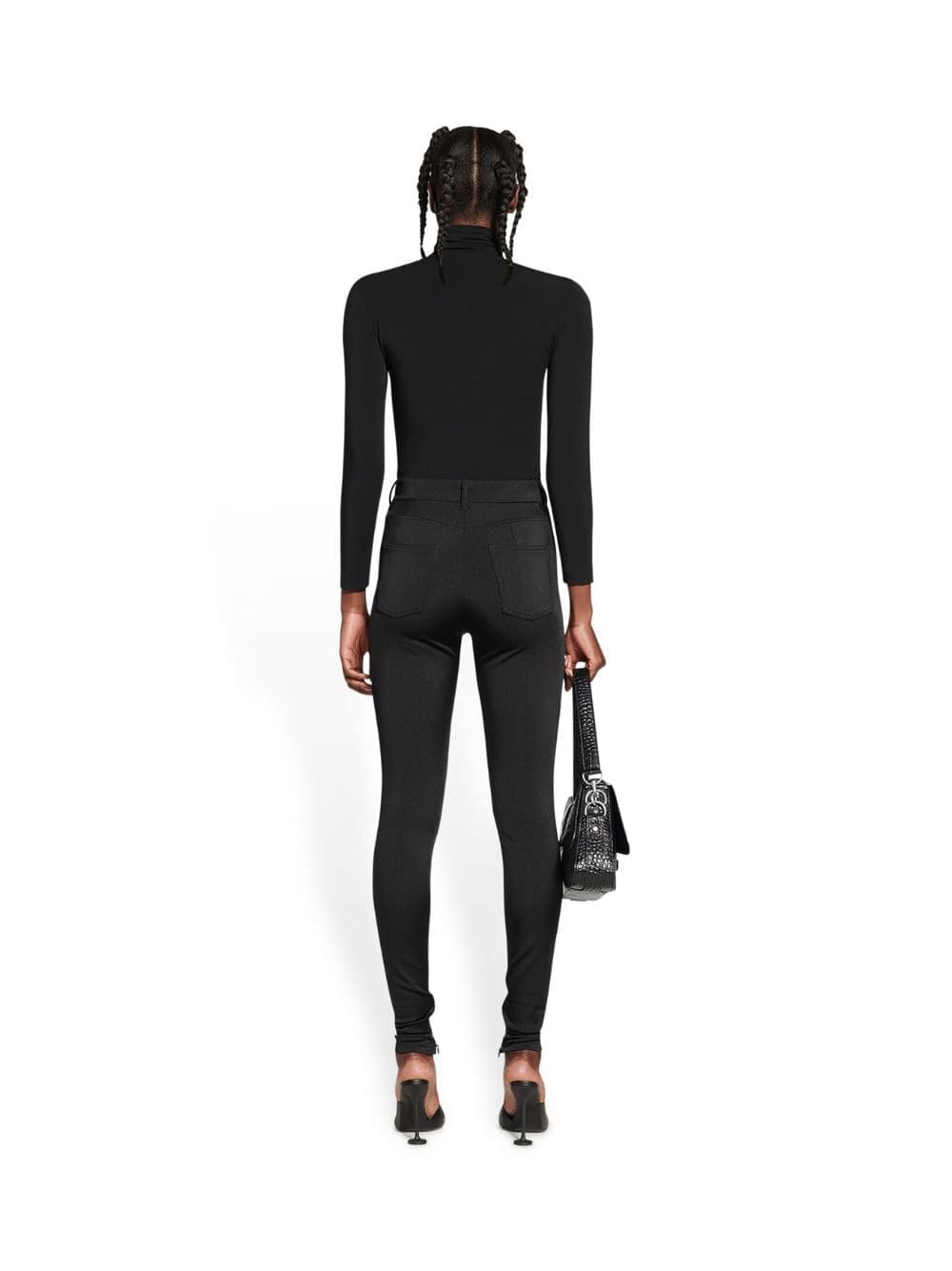 BalenciagaStretch Black Leggings at Fashion Clinic