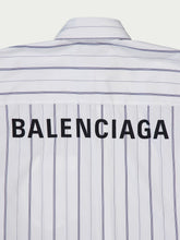 Balenciaga Stripe Poplin Cocoon Shirt