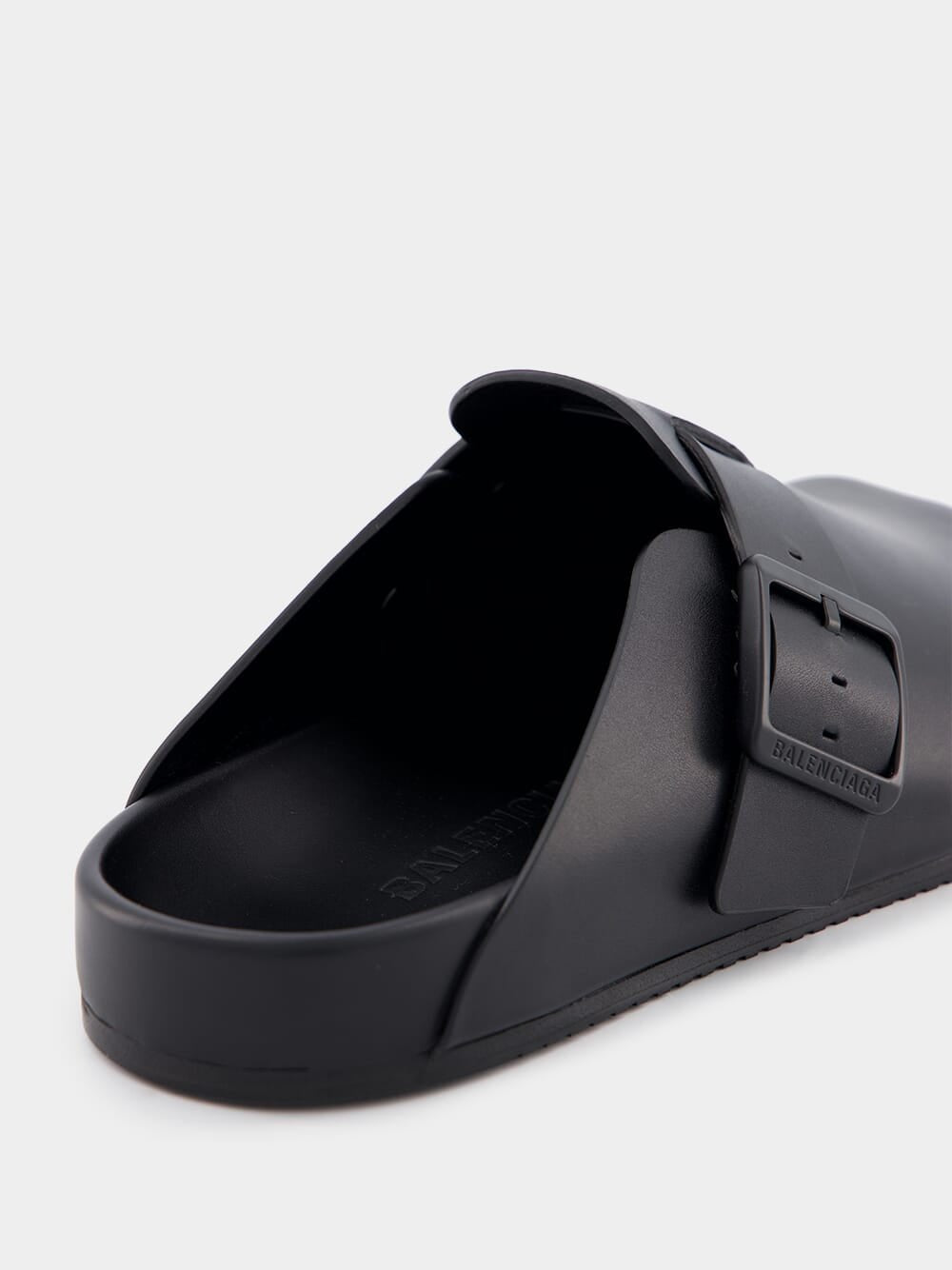 BalenciagaSunday Black Mule Slides at Fashion Clinic