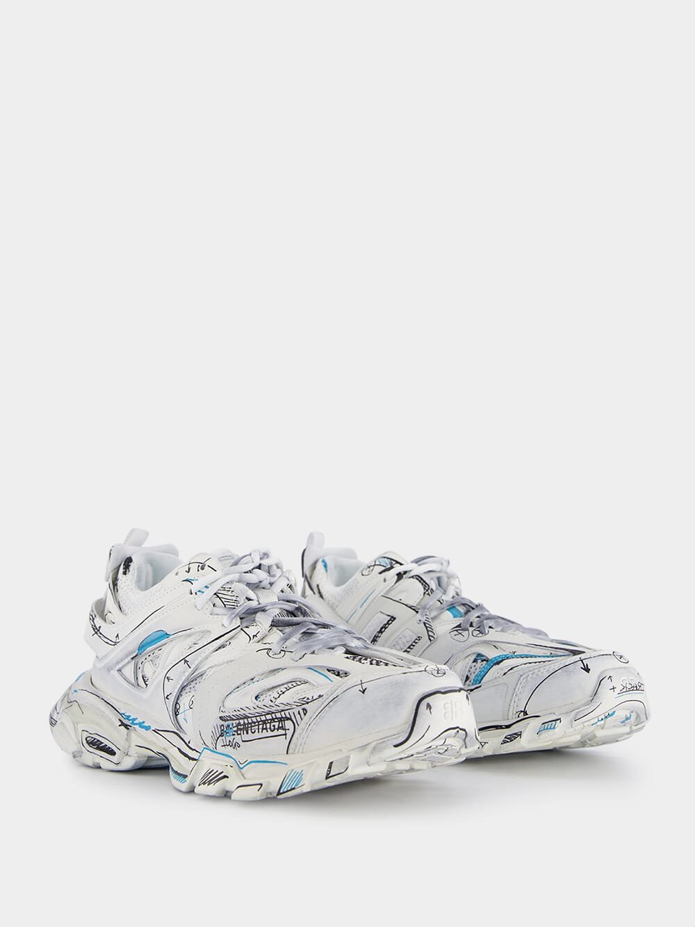 BalenciagaTrack logo-print sneakers at Fashion Clinic