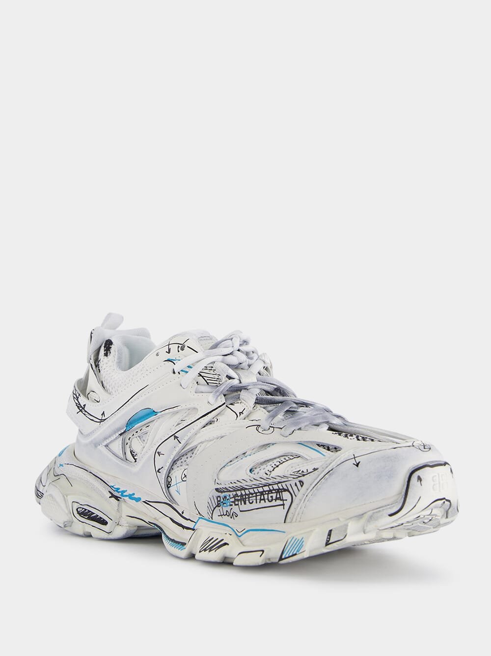 BalenciagaTrack logo-print sneakers at Fashion Clinic