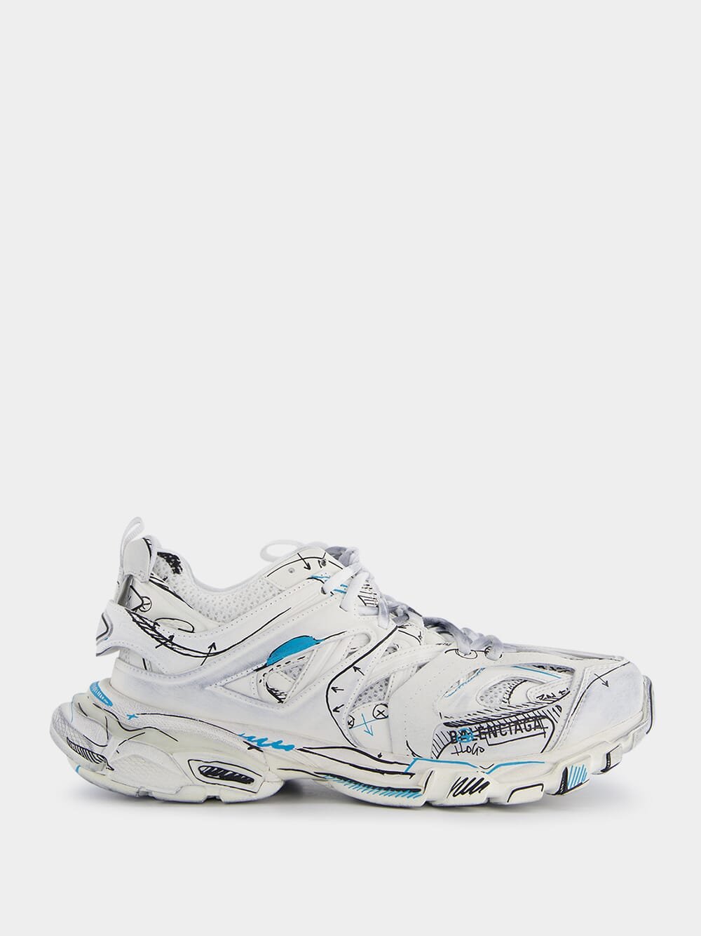 BalenciagaTrack logo-print sneakers at Fashion Clinic