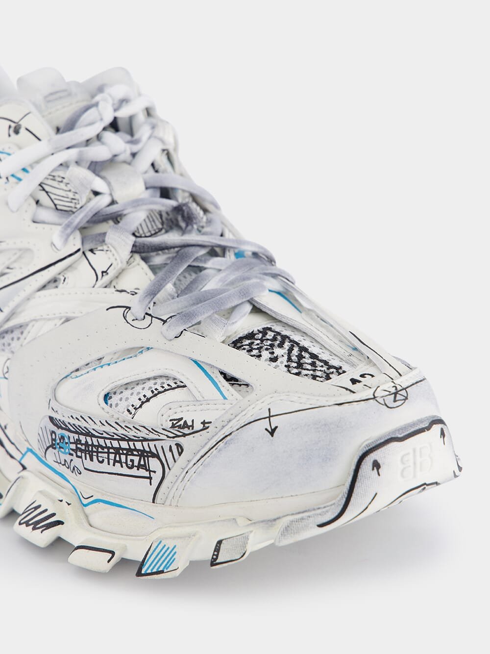 BalenciagaTrack logo-print sneakers at Fashion Clinic