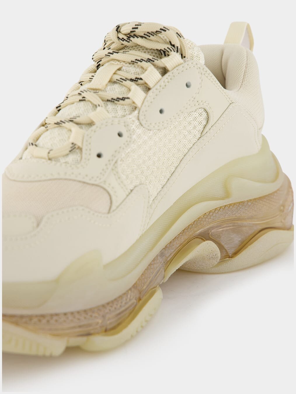 BalenciagaTriple S Clear-Sole Low-Top Sneakers at Fashion Clinic