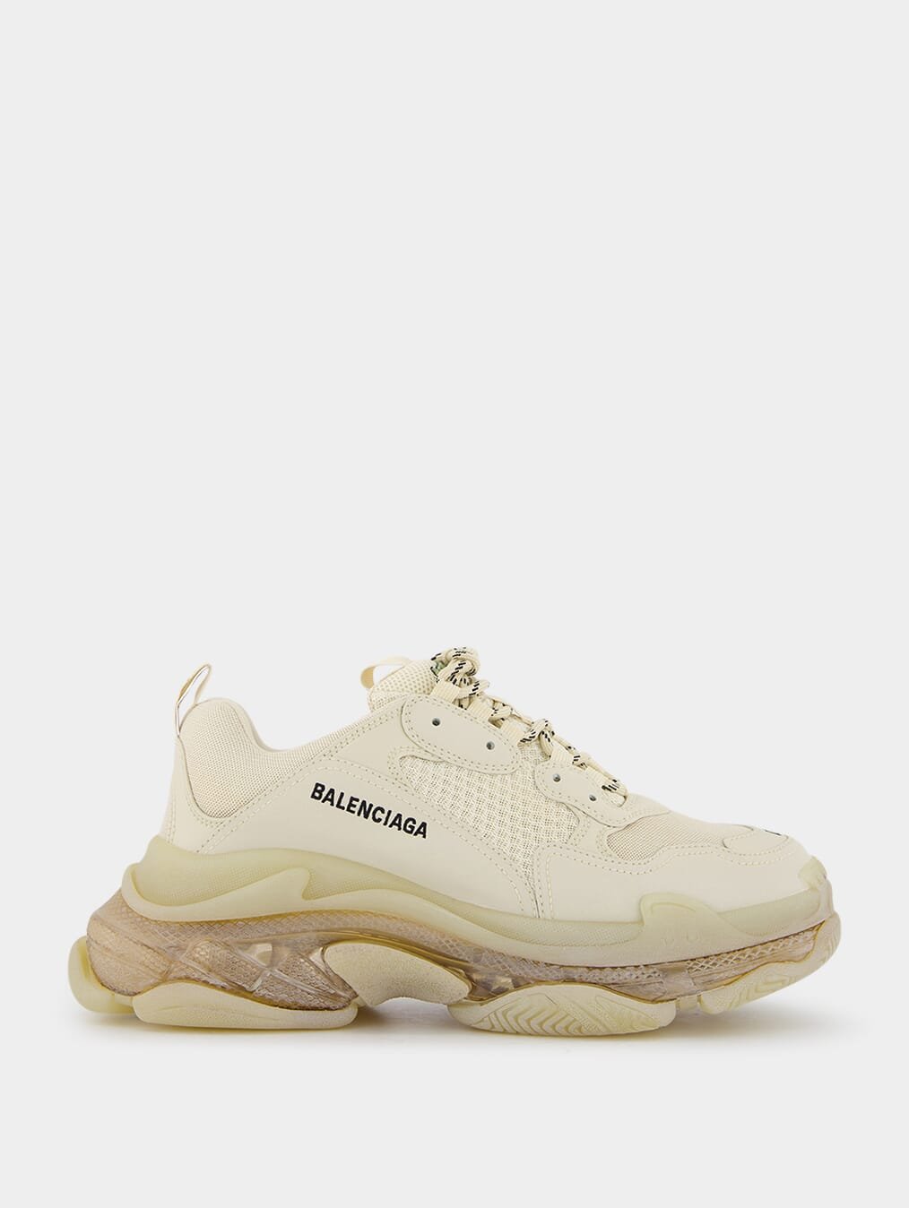 BalenciagaTriple S Clear-Sole Low-Top Sneakers at Fashion Clinic