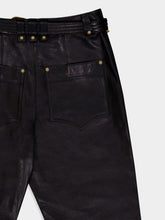 Balmain Belted Leather Trousers