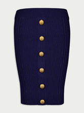 Balmain Cable-Knit Pencil Skirt