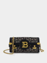 Balmain Clutch B-Buzz Mini Monogram Jacquard