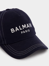 Balmain Embroidered Logo Contrast Stitching Cap