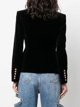 Balmain Double-Breasted Velvet Blazer
